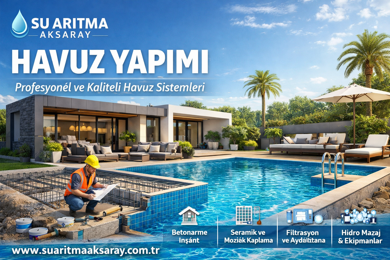 Aksaray’da Sıfırdan Anahtar Teslim Havuz Kurulumu: Hayalinizdeki Havuza Kavuşun!
