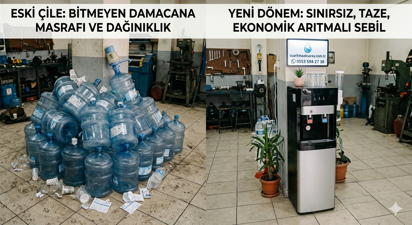 Aksaray Esnafının Dikkatine: İş Yerinizde Damacana Su Maliyetini Nasıl Sıfırlarsınız?